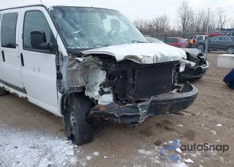 2008 Chevrolet Express Work Van from USA, damaged, VIN 1GCFG15X781104654